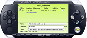 Rip any DVD to PSP or PS3 format just by one click