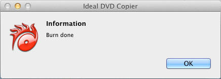 copying dvd to blank dvd is done on mac