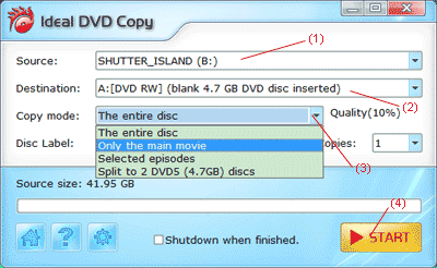 How to copy dvd to blank dvd when you have more than two dvd drives?